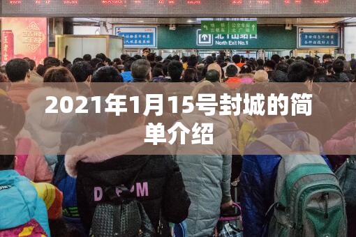 2021年1月15号封城的简单介绍 2021年1月15号封城的简单介绍