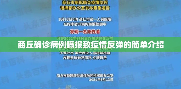 商丘确诊病例瞒报致疫情反弹的简单介绍