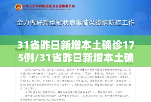 31省昨日新增本土确诊175例/31省昨日新增本土确诊61例