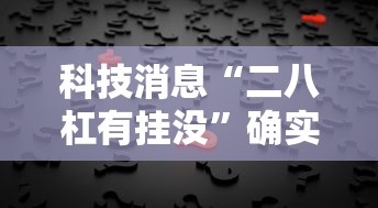 科技消息“二八杠有挂没”确实有挂