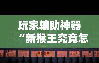 玩家辅助神器“新猴王究竟怎么开挂”有开挂透视