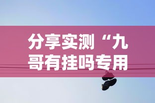 分享实测“九哥有挂吗专用神器”太坑了真的有挂