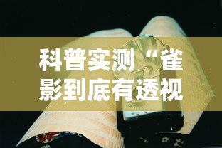 科普实测“雀影到底有透视吗 ”确实能开挂 