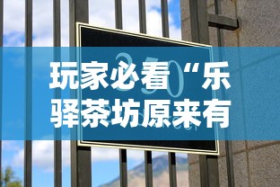 玩家必看“乐驿茶坊原来有挂真可以装挂 玩家必看“乐驿茶坊原来有挂真可以装挂