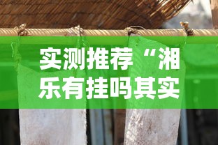 实测推荐“湘乐有挂吗其实是有挂”太坑了真的有挂