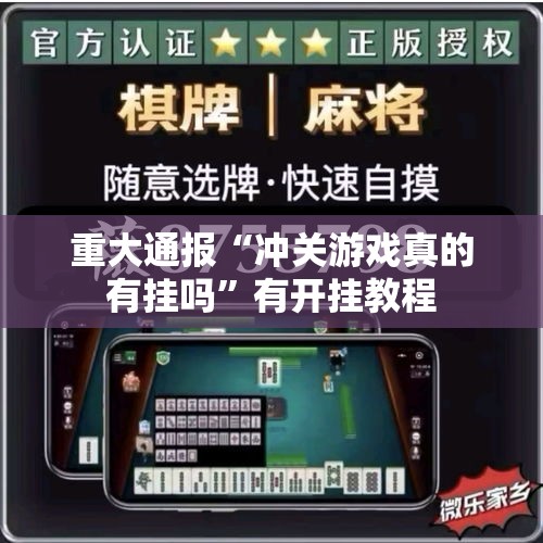 重大通报“冲关游戏真的有挂吗”有开挂教程