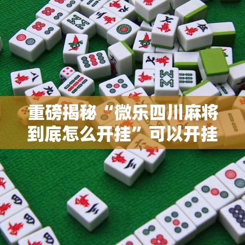 重磅揭秘“微乐四川麻将到底怎么开挂”可以开挂软件
