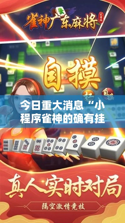 今日重大消息“小程序雀神的确有挂	”开挂教学