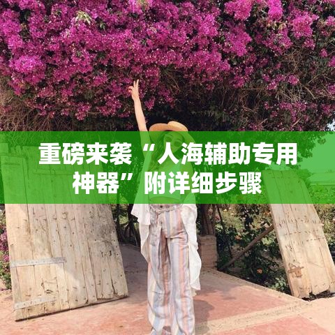 重磅来袭“人海辅助专用神器”附详细步骤