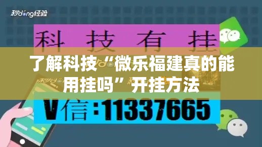 了解科技“微乐福建真的能用挂吗”开挂方法