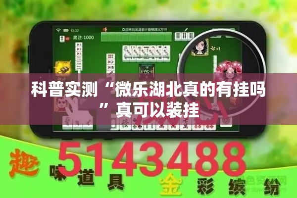 科普实测“微乐湖北真的有挂吗”真可以装挂