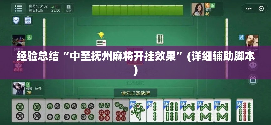 经验总结“中至抚州麻将开挂效果”(详细辅助脚本)