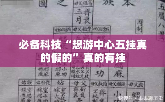 必备科技“想游中心五挂真的假的	”真的有挂