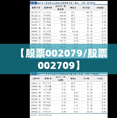 【股票002079/股票002709】 【股票002079/股票002709】