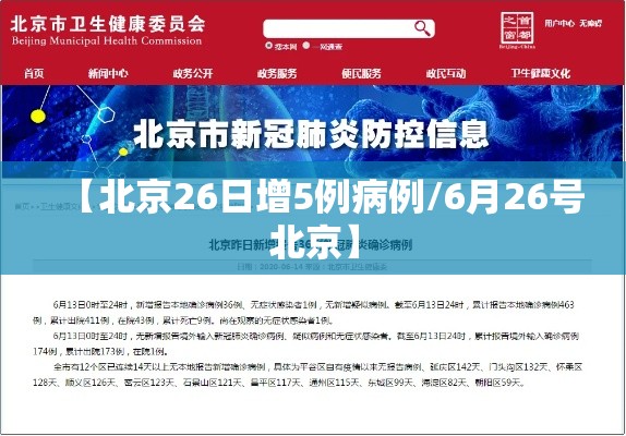 【北京26日增5例病例/6月26号北京】 【北京26日增5例病例/6月26号北京】
