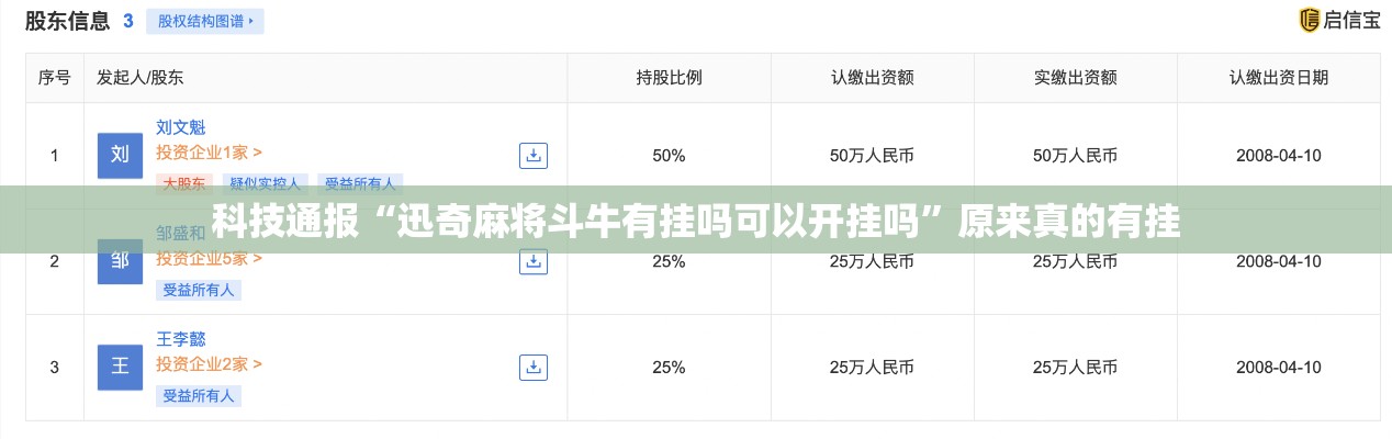 科技通报“迅奇麻将斗牛有挂吗可以开挂吗”原来真的有挂