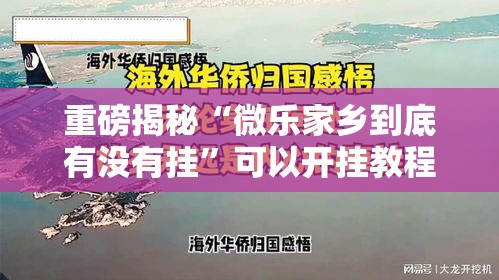 重磅揭秘“微乐家乡到底有没有挂	”可以开挂教程