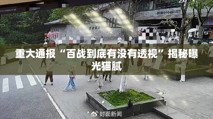 重大通报“百战到底有没有透视”揭秘曝光猫腻