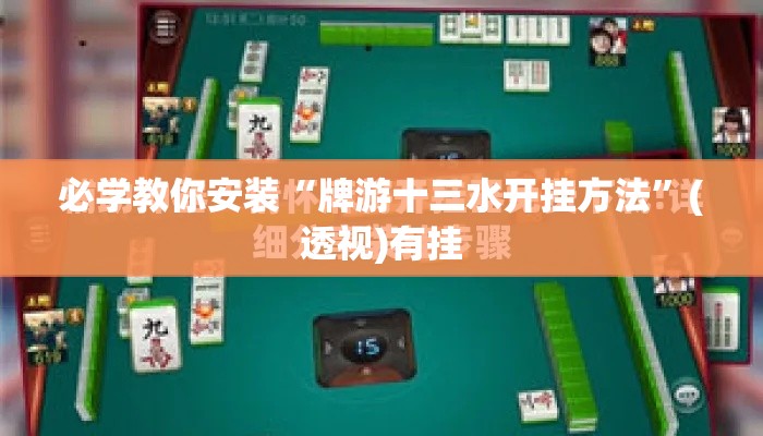 必学教你安装“牌游十三水开挂方法”(透视)有挂