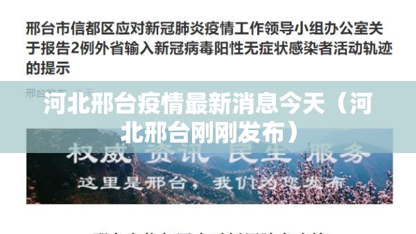 河北邢台疫情最新消息今天(河北邢台刚刚发布) 河北邢台疫情最新消息今天(河北邢台刚刚发布)