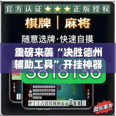 重磅来袭“决胜德州辅助工具”开挂神器