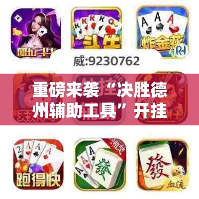 重磅来袭“决胜德州辅助工具	”开挂神器