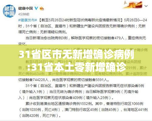 31省区市无新增确诊病例:31省本土零新增确诊