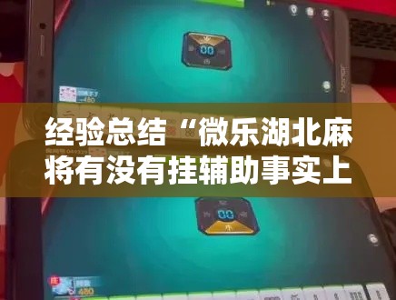 经验总结“微乐湖北麻将有没有挂辅助事实上确实有挂