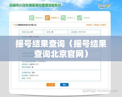 摇号结果查询（摇号结果查询北京官网）