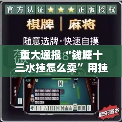 重大通报“钱塘十三水挂怎么卖”用挂教程