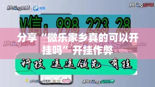分享“微乐家乡真的可以开挂吗	”开挂作弊
