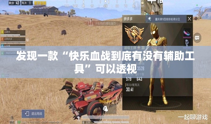 发现一款“快乐血战到底有没有辅助工具”可以透视