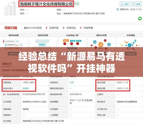 经验总结“新源易马有透视软件吗”开挂神器
