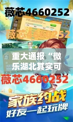 重大通报“微乐湖北其实可以开挂吗”详细开挂教材