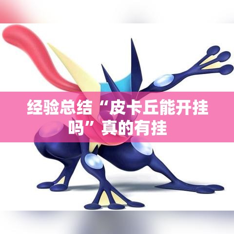 经验总结“皮卡丘能开挂吗”真的有挂