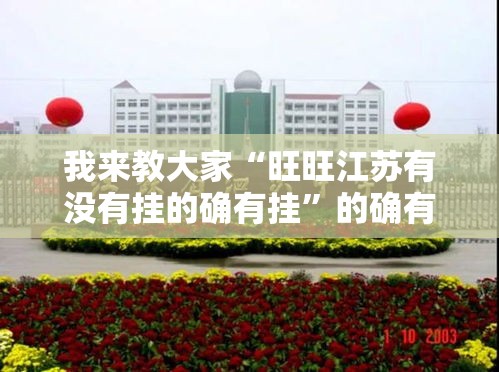 我来教大家“旺旺江苏有没有挂的确有挂	”的确有挂