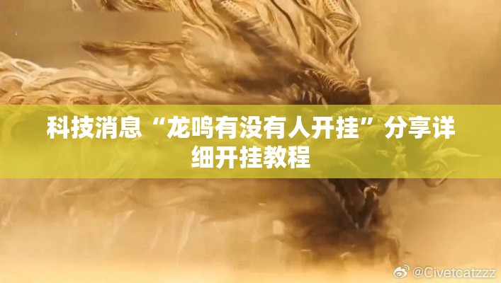 科技消息“龙鸣有没有人开挂”分享详细开挂教程