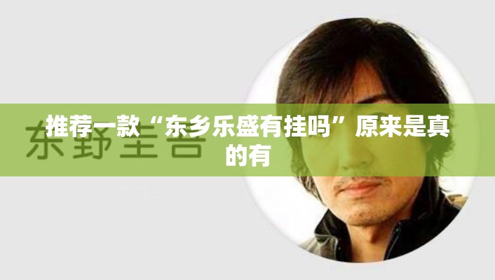 推荐一款“东乡乐盛有挂吗”原来是真的有