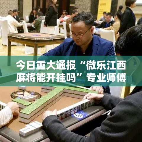 今日重大通报“微乐江西麻将能开挂吗”专业师傅带你了解