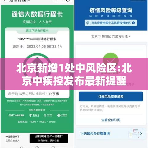 北京新增1处中风险区:北京中疾控发布最新提醒