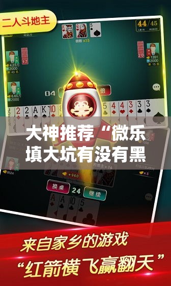 大神推荐“微乐填大坑有没有黑科技”可以透视