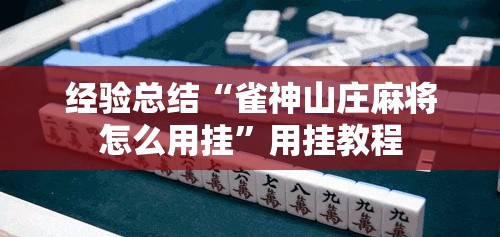 经验总结“雀神山庄麻将怎么用挂	”用挂教程