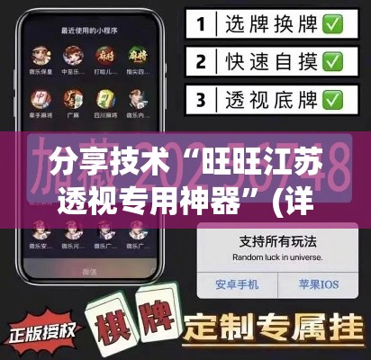 分享技术“旺旺江苏透视专用神器”(详细辅助脚本)