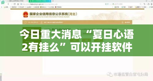 今日重大消息“夏日心语2有挂么”可以开挂软件