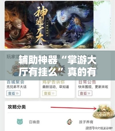 辅助神器“掌游大厅有挂么”真的有挂