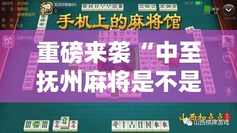 重磅来袭“中至抚州麻将是不是有挂吗”详细辅助