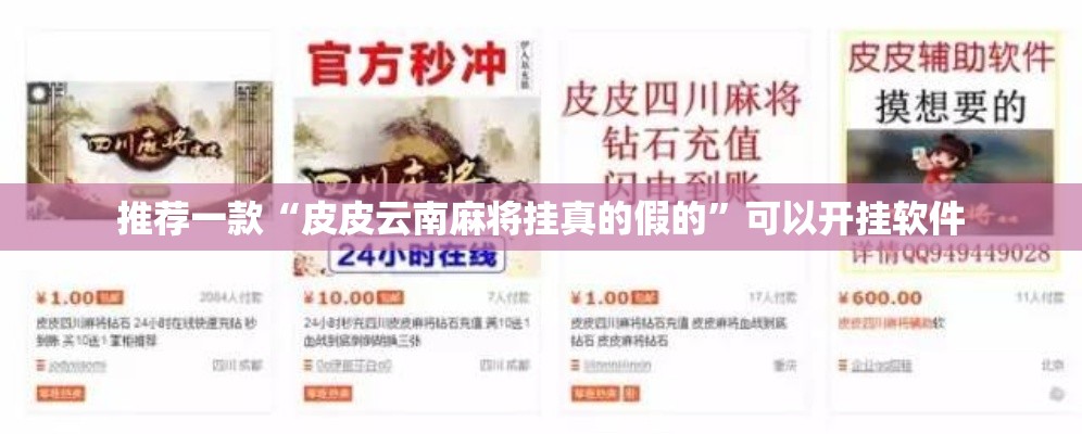 推荐一款“皮皮云南麻将挂真的假的”可以开挂软件