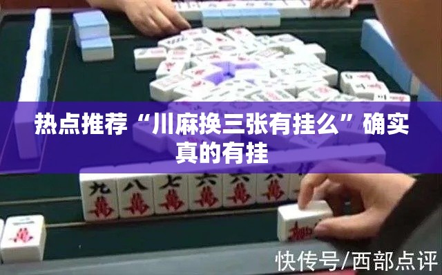 热点推荐“川麻换三张有挂么”确实真的有挂