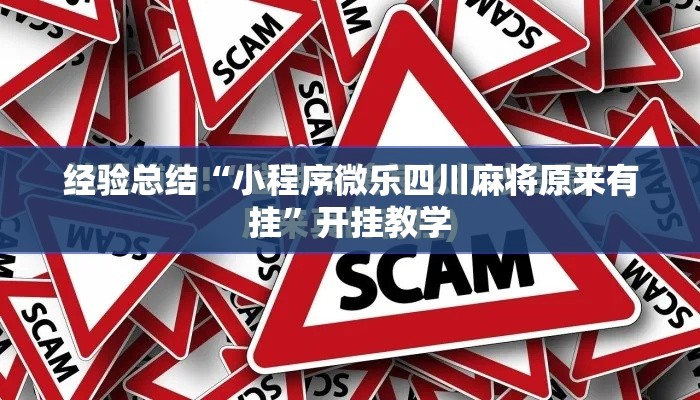 经验总结“小程序微乐四川麻将原来有挂”开挂教学