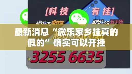 最新消息“微乐家乡挂真的假的	”确实可以开挂